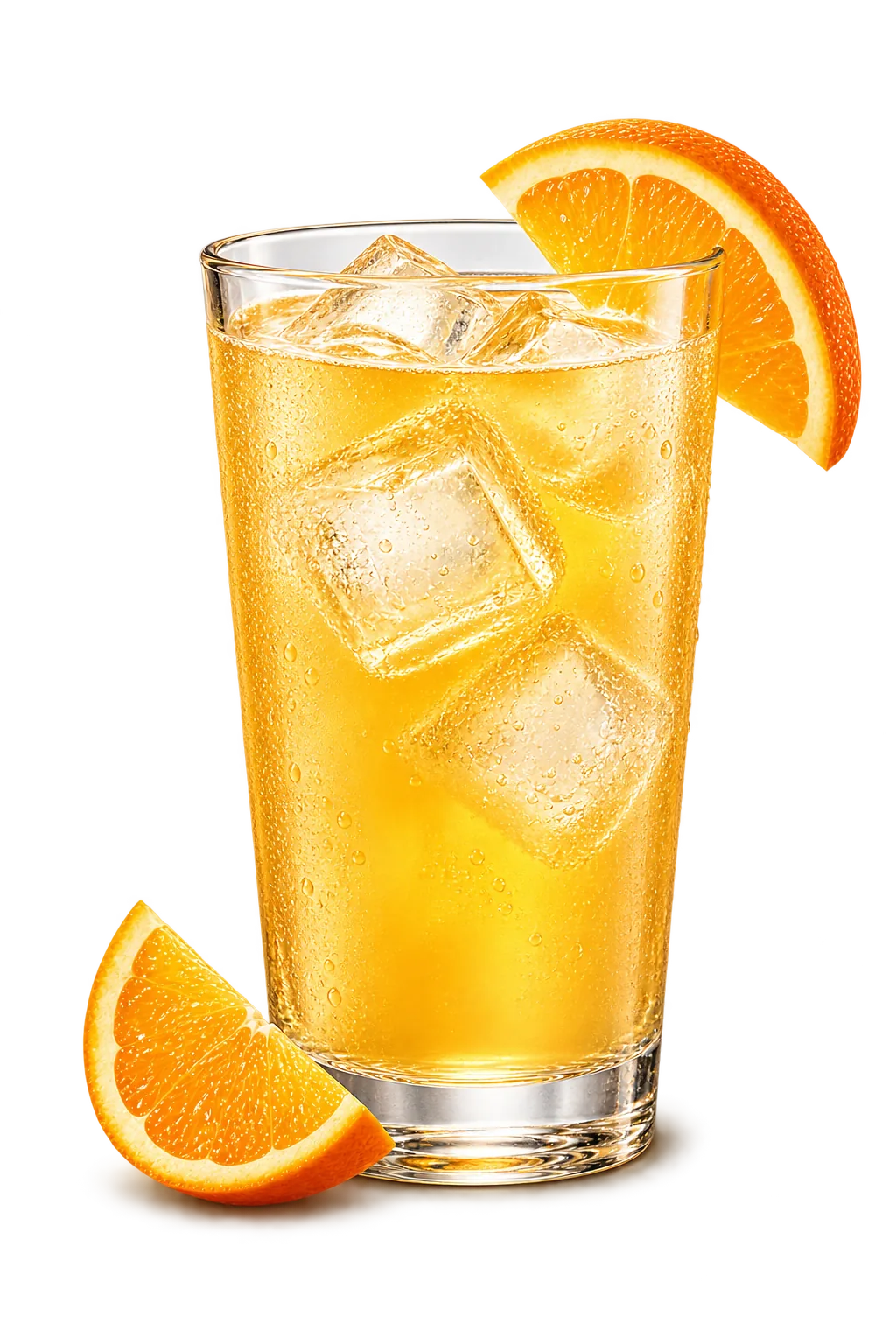 Wild Orange drink with fruit garnish